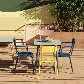 Chaise de jardin Sun – Uni Jaune Fluo