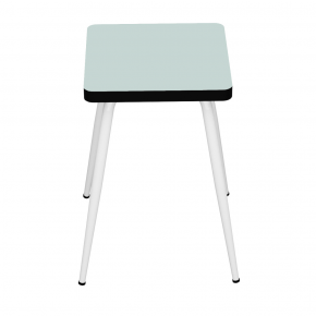 Tabouret Marcel 45 cm – uni Menthe - Pieds Blancs