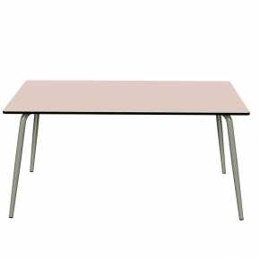 Table de Jardin Sun – Uni Rose - Pieds Kaki – 160×90