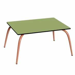 Table Basse Sun – Uni Vert Tilleul - Pieds Terracotta