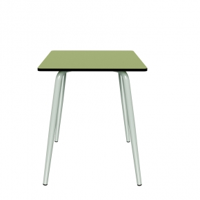 Table de jardin Sun – Uni Vert Tilleul - Pieds Menthe - 65x65