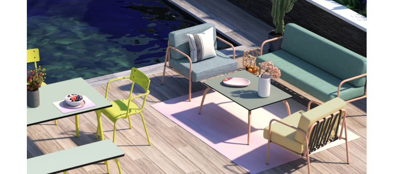 Tables de jardin retro-design - Les Gambettes