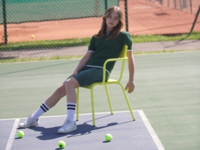 Les Gambettes sur le terrain de tennis